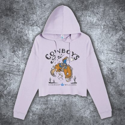 Cowboy's Girl - Crop Top Hoodie